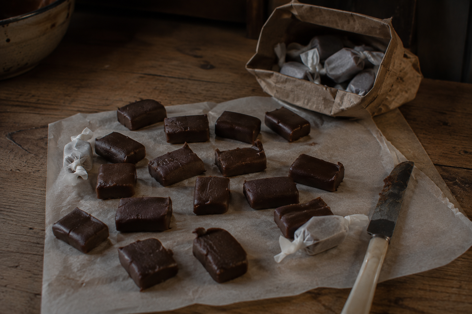 Homemade Chocolate Caramels (Old-Fashioned Recipe)