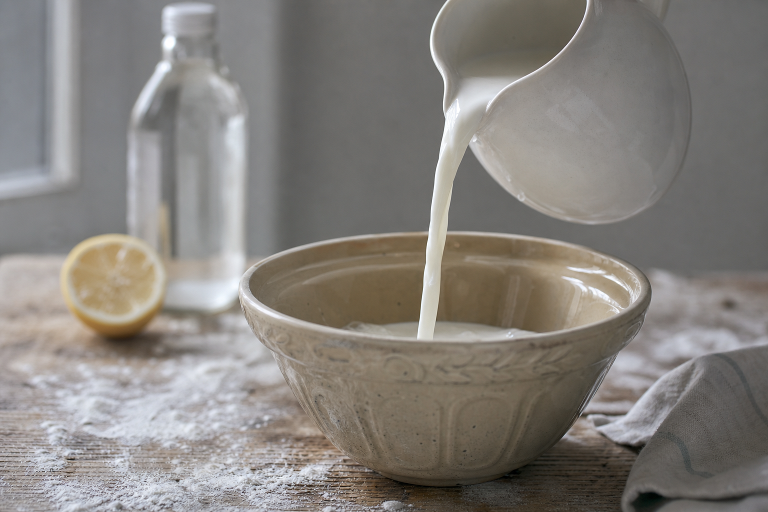 How to Make Sour Milk for an Old Recipe