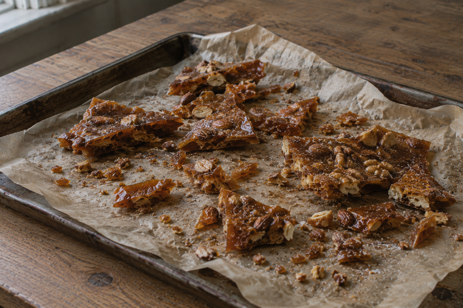 Old-Fashioned Nut Brittle